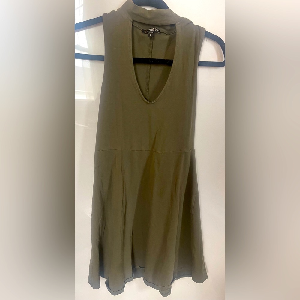 Express Olive Green Dress